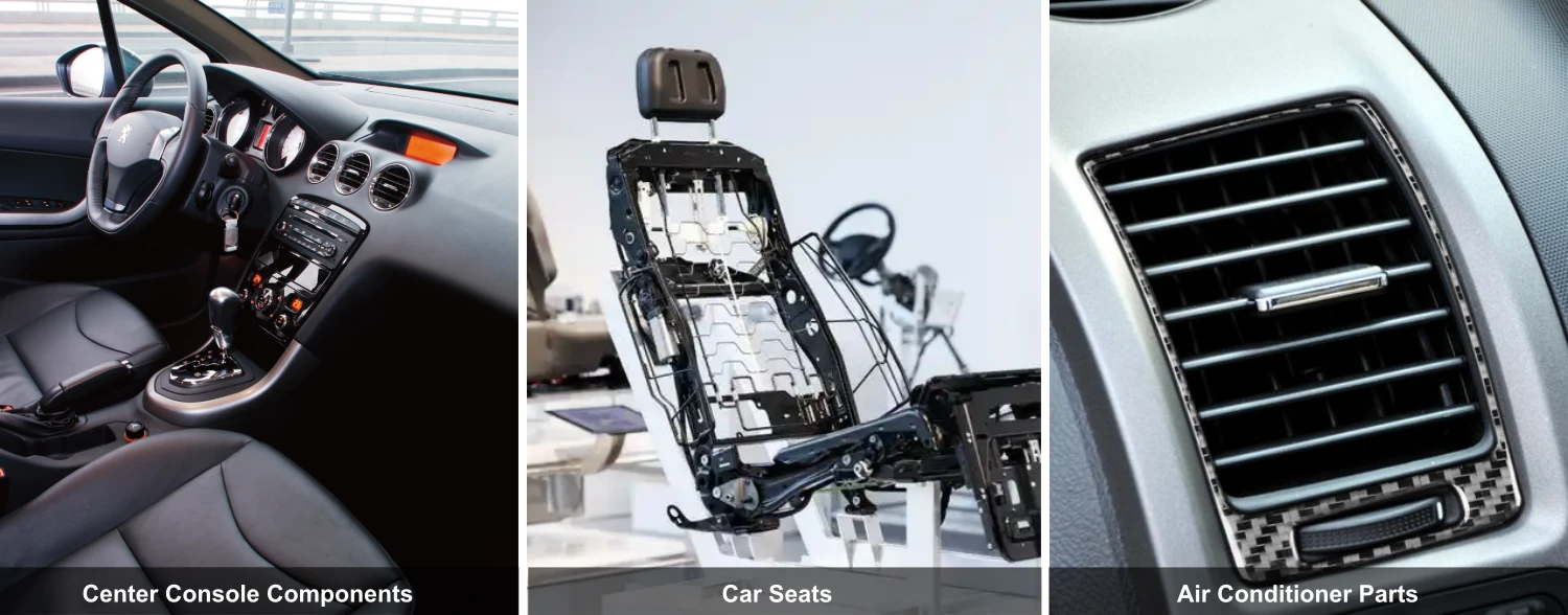 Aluminium Alloy Bar Rod for Automotive Interiors - Air conditioning parts, dashboard frame, center console bracket, etc.