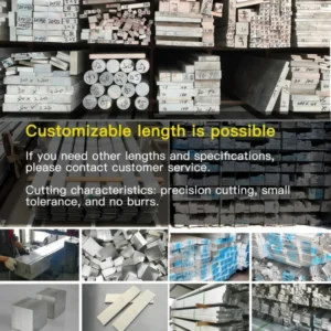 Custom Aluminum Bar Size