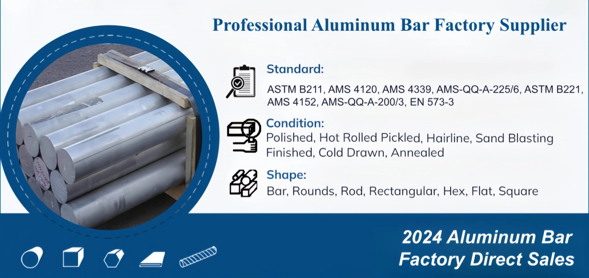Professional 2024 Aluminum Bar Supplier and Manufacturer ASTM AMS
