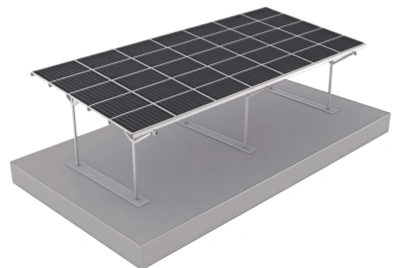 Aluminum canopy structures for solar carport installations